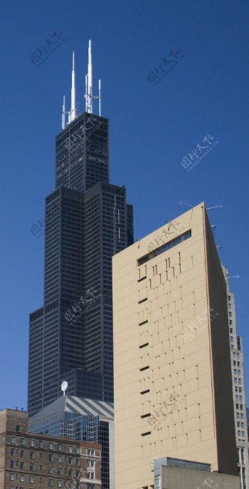 芝加哥全美第一高楼西尔斯大厦图片
