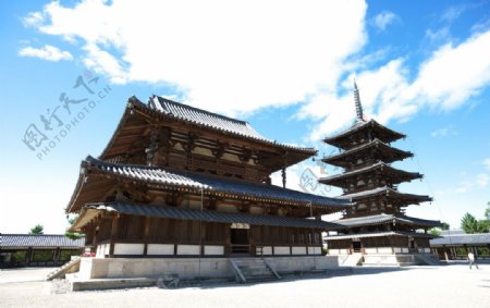 日本奈良法隆寺图片