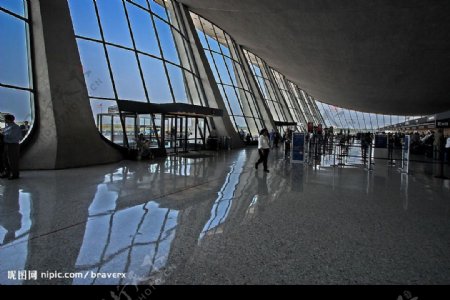 玻璃建筑机场图片