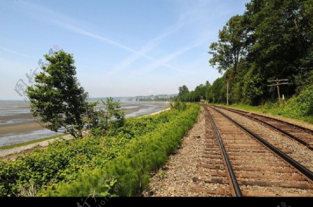 加拿大温哥华著名的太平洋铁路图片