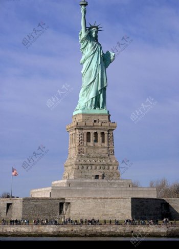 美国自由女神像图片