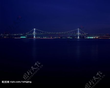 金马大桥夜景图片