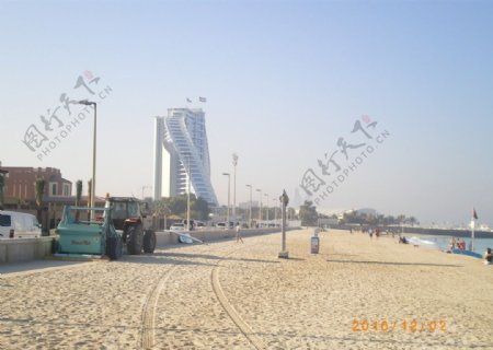 迪拜海边建筑图片