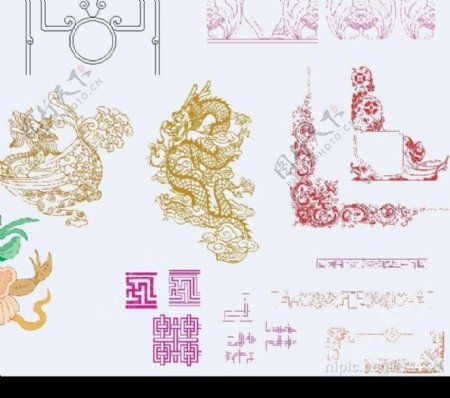 中国古代花纹图片