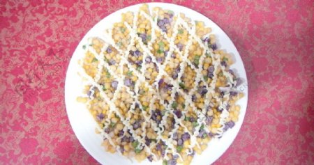 紫薯玉米烙图片