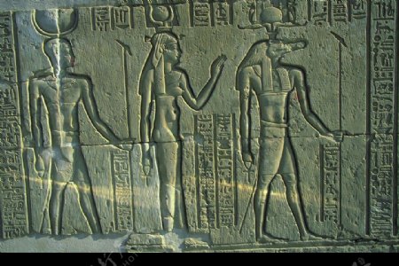 埃及古典浅浮雕人物图片