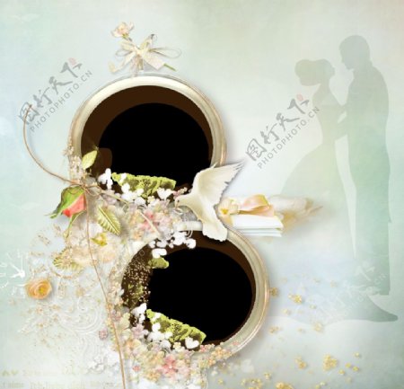 婚礼相册平面设计图图片