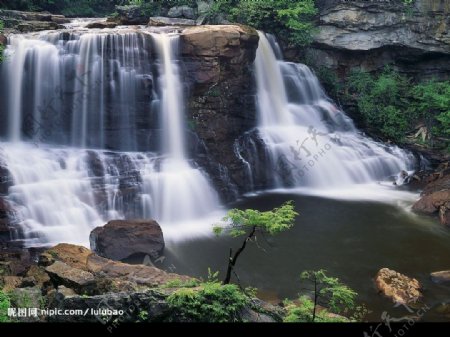 西弗吉尼亚黑水瀑布公园图片