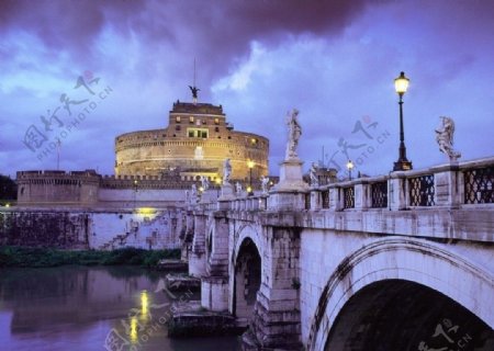 意大利罗马大桥图片