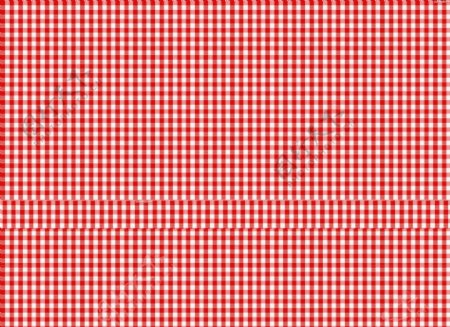 红色方格桌布图片