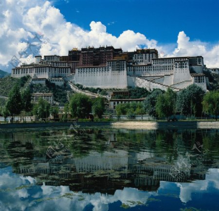 早晨的西藏布达拉宫图片