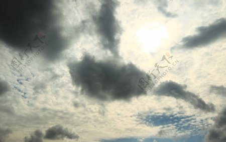 台北天空云彩太阳图片