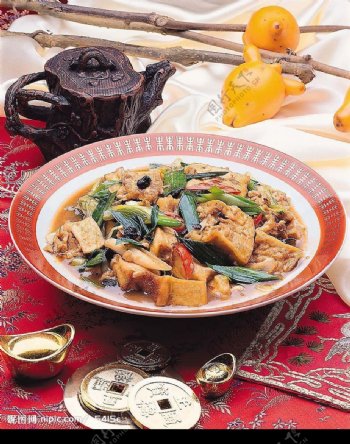 中式传统豆腐料理图片