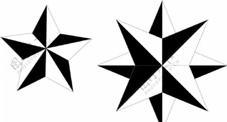 五角星矢量图片