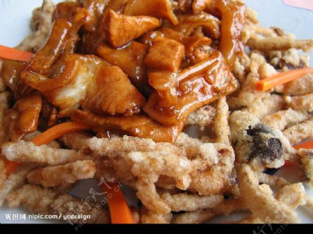 金沙茶树菇焗猪青柳图片