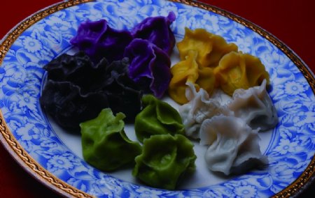 五彩水饺图片