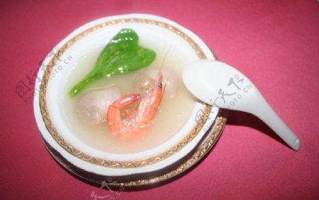 翅汤蟹饺图片