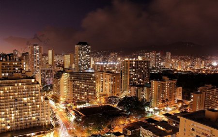 夏威夷夜色图片