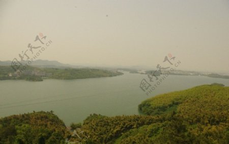 天目湖湖景图片
