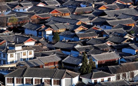 丽江古城的民居图片