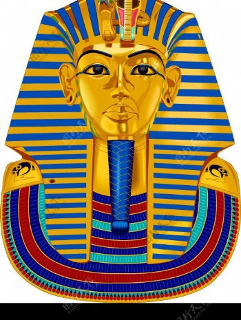 埃及法老矢量图图片