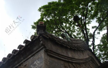 潭柘寺屋顶图片