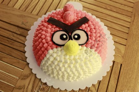 愤怒小鸟蛋糕图片