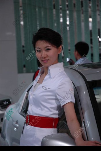 北京车展车模美女图片