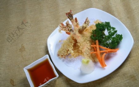 日式零点天妇罗虾图片