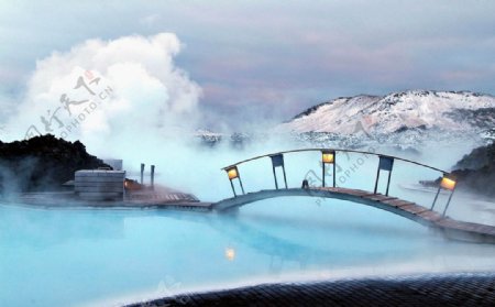 冰岛蓝湖温泉图片