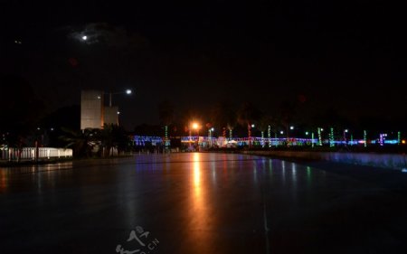康城夜景图片
