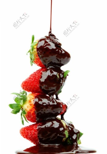 草莓巧克力图片