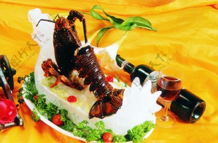 澳洲大龙虾刺身图片