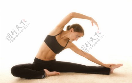 高清瑜珈美女图片