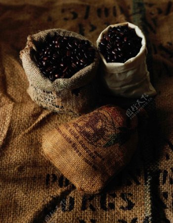 咖啡豆民族风情图片