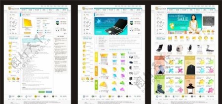 购物网页模版图片