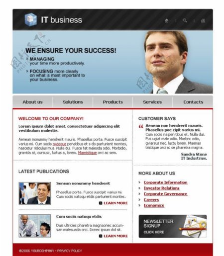IT行业类电子科技网站图片