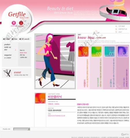 欧美化妆品电子商务网站图片