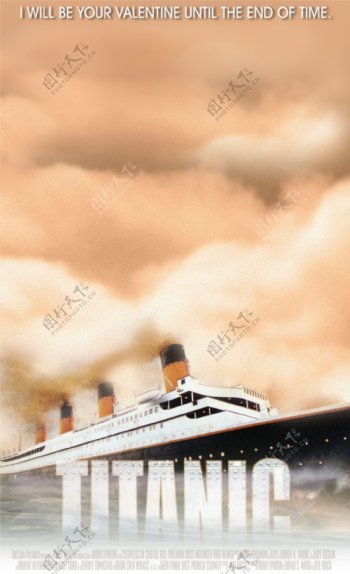 泰坦尼克海报主题模板图片