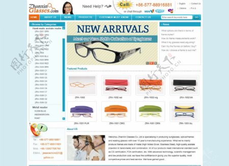 眼镜外贸网站图片