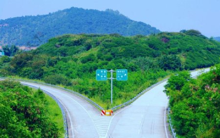 山水梅州交通风景图片