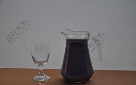 果汁热饮紫薯汁图片