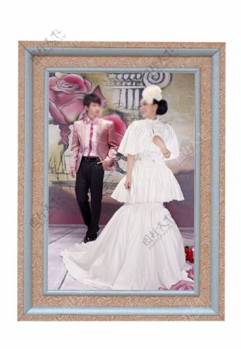 婚纱主题相框模板图片