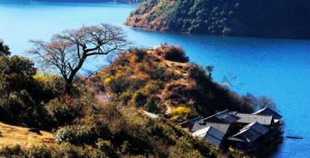 泸沽湖风景图片