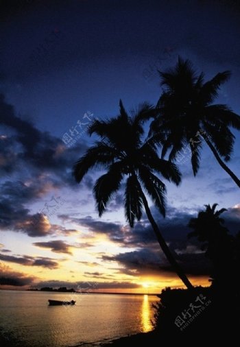 莫洛凯岛夕阳图片