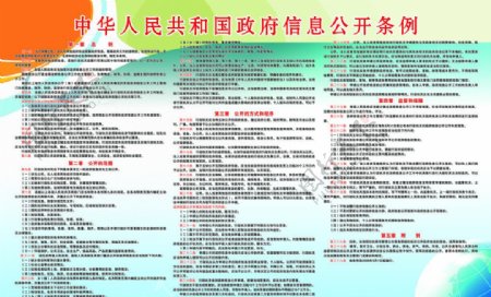 中华人民共和国政府信息公开条例图片