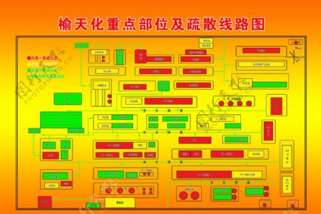 榆天化厂区平面图图片