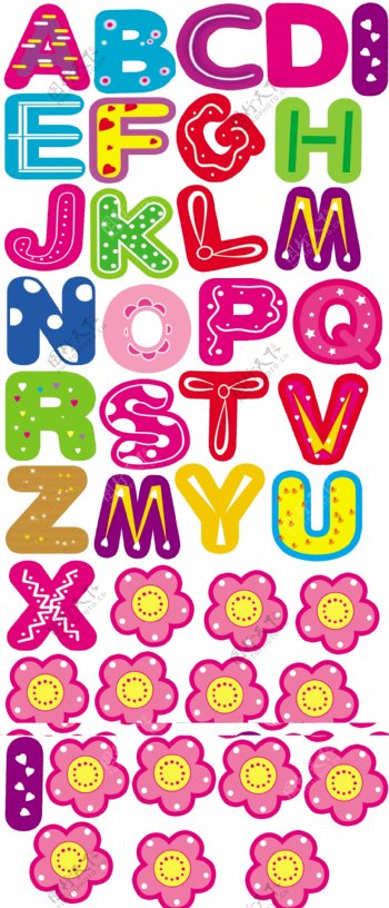 幼儿园字母图片