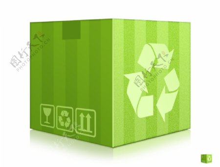 绿色环保纸盒图片