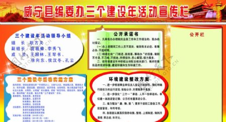 威宁县编委办三个建设年活动宣传栏图片